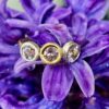 Chloris ring; lilac spinels, 18ct, 24ct gold and fine silver. Size P - Image 5