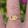 Imperial topaz and sapphire empress ring; silver, 24ct and 18ct pink gold. Size Q - Image 4