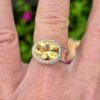 Medieval Manuka ring, 14.5x12mm oval citrine, silver and 9ct red gold. Size R - Image 2