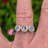 Chloris ring; lilac spinels, 18ct, 24ct gold and fine silver. Size P - Image 5